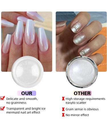 6 Box Chrome Nail Glitter Holographic Powder Set for Magic Mirror Finish - Nail Art Design Decoration - Buy Online on GoSupps.com
