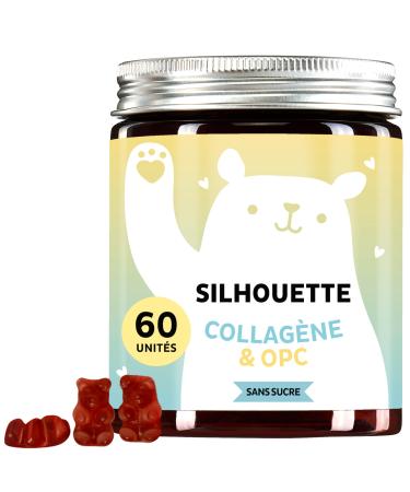 Silhouette Gummies Belles Courbes - Peau Ferme - Peptides de Collag ne Hautement Dos Opc et Vitamine C & E - 60 Gummies - Sans Sucre - Bears with Benefits NEW