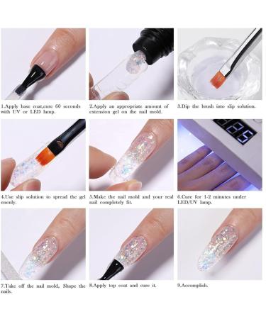  LearnLyrics Complete Nail Kit with Everything Poly Gel Nail Kit | Extension Gel Set with UV Poly Nail Kit | 7 Color Nude Thickening Solution Builder Nail Art - Buy Online on GoSupps.com