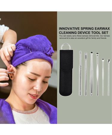 YUAB Earwax Cleaner Tool Set - Stainless Steel Removal Tools for Effective Ear Wax Cleaning - Includes PU Bag Gift - Ideal for Family and Friends - Buy Online on GoSupps.com