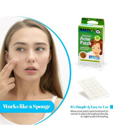 MEDca Acne Care Pimple Patch - Hydrocolloid Bandages (108 Count) | Acne Spot Treatment for Face & Skin | Conceals & Reduces Pimples and Blackheads | 108 Piece Assortment - Buy Online on GoSupps.com