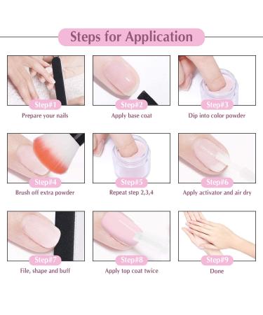Unibouti Clear Pink Nail Dip Powder 2.1oz - Ultra Capacity Dipping Nail Powder Refill - Buy Online on GoSupps.com