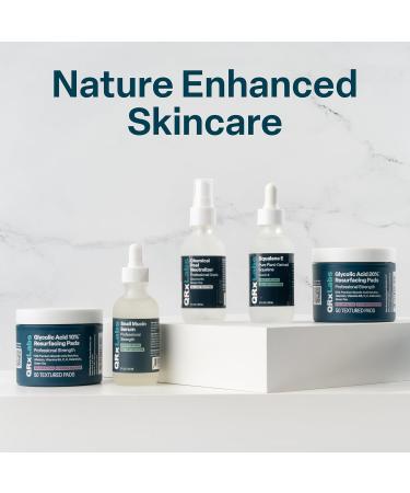 Glycolic Acid 20% Resurfacing Pads for Face & Body with Vitamins B5, C & E - Exfoliates Skin, Reduces Fine Lines & Wrinkles - Peel Pads - Buy Online on GoSupps.com