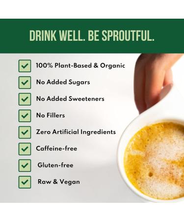Chai Balance Sprout Powder - Organic Caffeine-Free Golden Milk with Turmeric Adaptogens & Warming Spices - Buy Online on GoSupps.com