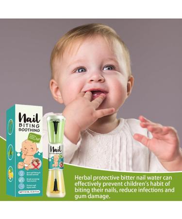 Nail Biting Prevention | Bitter Lacquer 10ml | Natural Bitter Liquid Strengthener and Moisturizer for Baby and Toddler Finger Care - Buy Online on GoSupps.com