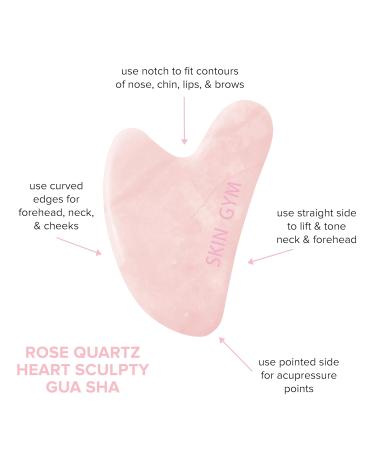 Shop Skin Gym Rose Quartz Gua Sha & Signature Oil Kit | Radiance Boosting Duo for Facial Contouring & Skin Rejuvenation | All-in-One Exfoliating & Moisturizing Oil | Perfect for AM/PM Use | International Shipping Available - Buy Online on GoSupps.com