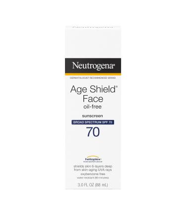 Neutrogena Age Shield Face Sunscreen Lotion SPF 70, 3 oz (Pack of 3) - Buy Online on GoSupps.com