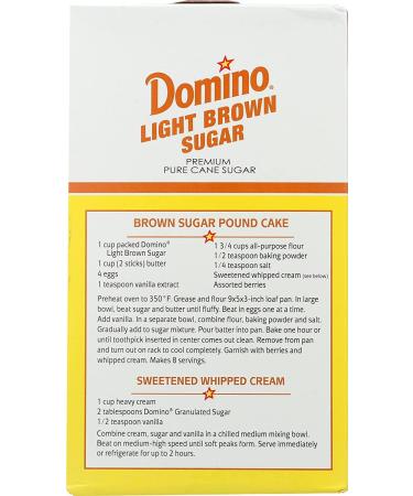 Domino Sugar Cane Brown Light 16 oz - Pure & Natural Sweetener - Buy Online on GoSupps.com