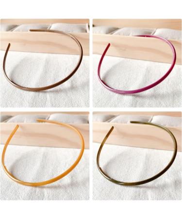8 Tooth Comb Hair Bands (5mm Multicolor) Non-Slip Hair Bands Plastic Hair Bands Suitable For Hair Decoration Unisex - Buy Online on GoSupps.com