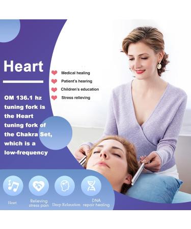 Buy OM 136.1Hz Weighted Tuning Fork - Heart Chakra Sound Healing Meditation & Immune Support - Silver - Buy Online on GoSupps.com