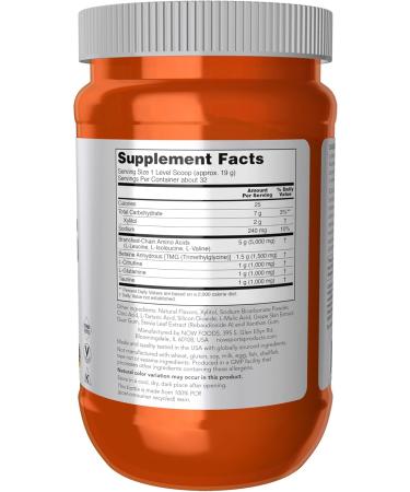 NOW Foods Sports Nutrition BCAA Big 6 - Grape Flavor 600g | Best Amino Acids for Muscle Recovery & Performance - Buy Online on GoSupps.com