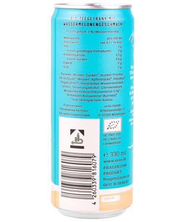 Buy Possibilitea Bio Iced Watermelon (12x330ml Can) - Organic Vegan Climate-Neutral Refreshment | 3 Deposit Included - Buy Online on GoSupps.com