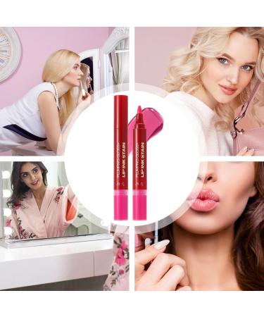 Lip Oil and Pencil Set | Double Tip Lip Pencil and Lip Gloss Kit | Cosmetics Makeup Beauty Non Sticky Long Hold for Women Girls Sister Gift - Buy Online on GoSupps.com