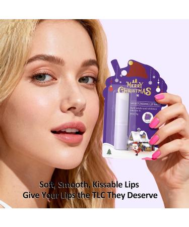 Christmas Moisturizing Lip Balm Moisturizes Dry Chapped Lips Lip Butter For Lock In Moisture Hydrated Lips Essential Lip Care 12hr Long Lasting Moisture Stocking Stuffers For Women - Grape - Buy Online on GoSupps.com