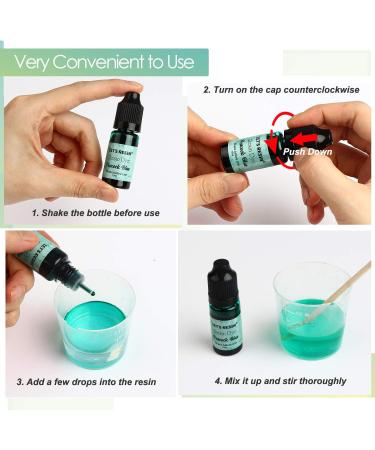 LET'S RESIN 16 Color Liquid Epoxy Resin Pigment - Concentrated Dye for Resin Art and Jewelry Making (0.35oz Each) - Buy Online on GoSupps.com
