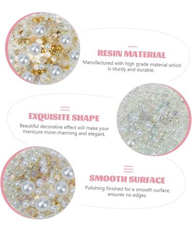 minkissy 12 Boxes Floral Decor Peal for Diy Crafts Making Pearl Buttons Flowers Decor Pearls Nail Gems Nail Supply White Silk Ribbon White Flat Pearl Nail Art Resin Ballet Shoes Nonporous - Buy Online on GoSupps.com