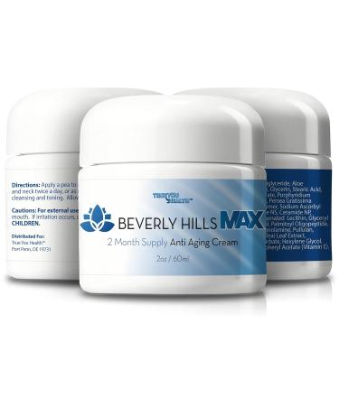Beverly Hills Max Cream - 2 Month Anti-Aging Supply with Vitamin C E A | Firming Moisturizer & Collagen Booster | International Shipping Available - Buy Online on GoSupps.com