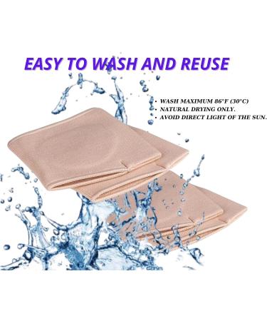 Metatarsal Pads - 2 Pair - 4-Piece Ball of Foot Cushions for Neuroma Pain Relief - Soft Gel Forefoot Pads for Men 5.5-6.5, Women 5-8 (Beige) - Buy Online on GoSupps.com