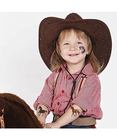 8 Sheets Horses Temporary Tattoos for Kids Horse Party Favors Waterproof Temporary Face Tattoos Horse Tattoos Stickers for Party Decorations - Buy Online on GoSupps.com