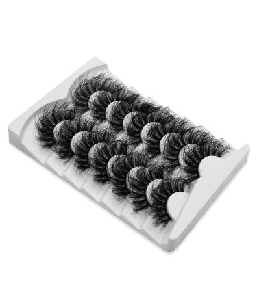 Selawasty 22mm Dramatic Fluffy False Eyelashes - 7 Pairs of 5D Curly Nerwimper Eye Lashes - Buy Online on GoSupps.com
