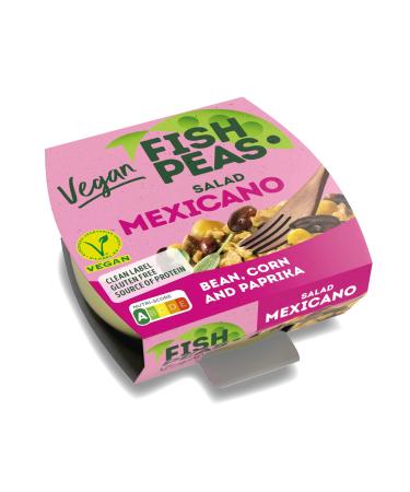 F shPeas Vegan Tuna Salad 175g - Mexican Style Vegan Salad Ready Salad Vegan Tuna Tuna with Vegetables