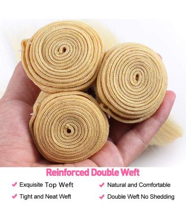Seekomi 613 Body Wave Human Hair Bundles 18 inch Honey Blonde 3 Bundles - 10A Brazilian Virgin Hair Extensions for Black Women - Buy Online on GoSupps.com