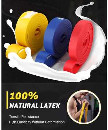 Pull Up Assistance Bands Set of 6 | Heavy Duty Resistance Bands with Door Anchor for Muscle Training & Physical Therapy - Ideal for Men & Women - Buy Online on GoSupps.com