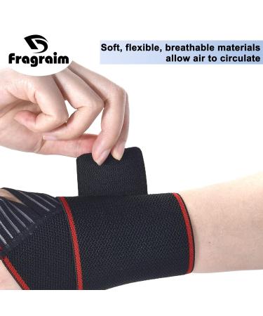 Wrist Wraps with Thumb Support 2 Pack for Weightlifting & Gymnastics - Wrist Brace for Men, Women, and Kids - Includes Free Mesh Carry Bag - Black - Buy Online on GoSupps.com