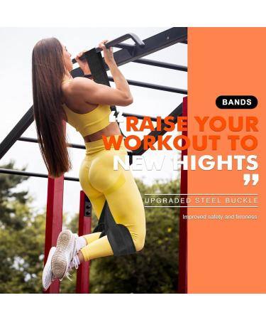 Assisted Pull up Bands 210 Pounds Multifunctional Assist Belt | High Intensity Strength Training Tool Workout Equipment for Home Gym Black - Buy Online on GoSupps.com