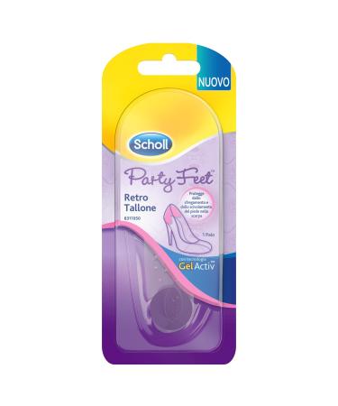 Scholl Party Feet Retro heel band made of transparent gel 1 pair