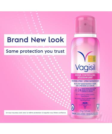 Vagisil Odor Block Freshening Spray for Feminine Hygiene Gynecologist Tested Hypoallergenic 125 mL - Buy Online on GoSupps.com
