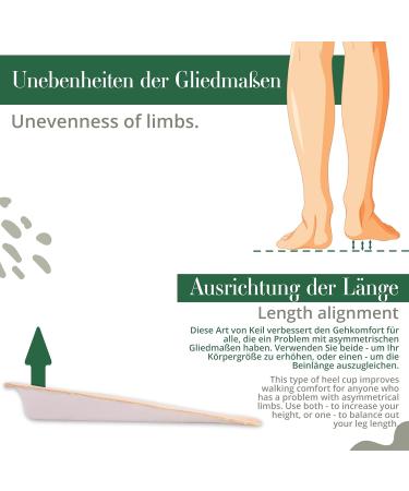 SULPO Leather Heel Cushion with Latex Foam Pad - 2 Pairs Beige - Size 42-46 for Ultimate Comfort - Buy Online on GoSupps.com