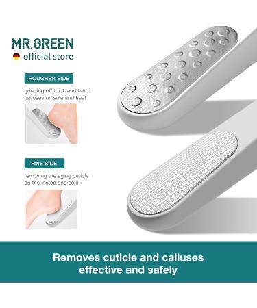 MR.GREEN Double Sided Foot Rasps Professional Stainless Steel Pedicure Tool for Hard Skin and Calluses Foot File Pedicure Foot Care Tool(Orange) - Buy Online on GoSupps.com