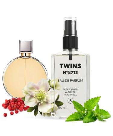 TWINS Impression of Chance | Unisex Perfume for Women and Men Eau de Parfum | No.8713 | 3.4 Fl Oz / 100 ml Chanel Chance Impression