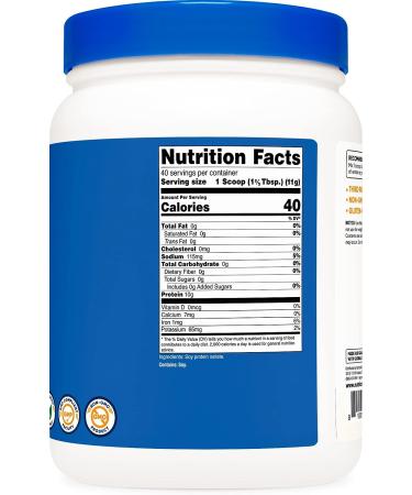 Nutricost Soy Protein Powder 1 LB - 10g Protein/Serving - Vegetarian, Non-GMO, Gluten Free - Buy Online on GoSupps.com