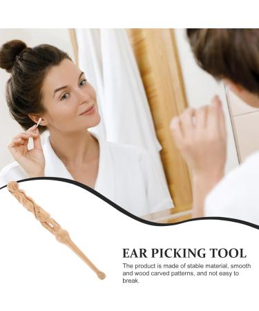 Handcrafted Ear Wax Removal Tool | Reusable Ear Cleaner with Carved Design | Best Ear Pick for Safe Ear Care - Buy Online on GoSupps.com