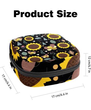 Storage Bags for Women: Organize Bandages Menstrual Cups & More - Honeybee & Sunflower Designs - Buy Online on GoSupps.com