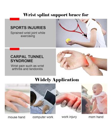 Wrist Splint Brace for Carpal Tunnel Relief | Joint Pain Support Stabilizer | Adjustable Strap for Arthritis Tendonitis | Left Hand Grey - Buy Online on GoSupps.com