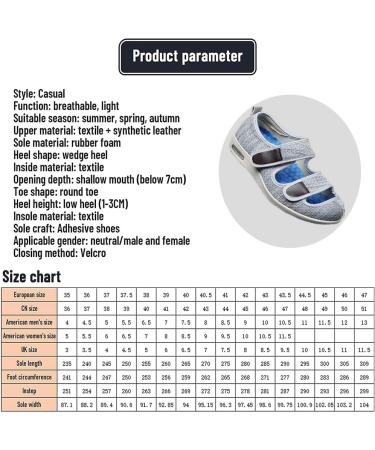 Orthopedic Diabetic Shoes for Women with Bunions | Adjustable Extra Wide Men's Shoes for Swollen Feet | Arthritis & Edema Relief | Dark Blue (38EU) - Buy Online on GoSupps.com