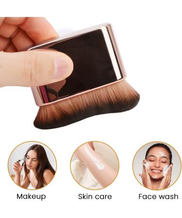 MYHOGOOD Tanning Brush Self Tan Brush Blend & Blur Tan Brush Applicator for Face Body Leg Makeup Cream Powder Liquid Tan Brush Body for Kabuki Foundation Blusher Shadow Bronzer-Rose Gold - Buy Online on GoSupps.com