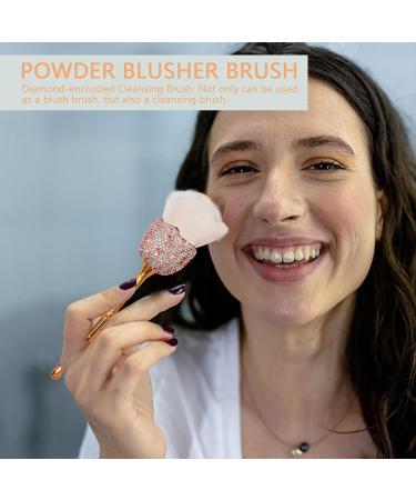 Powder Brush Makeup Brush and Foundation Brush Cheek Blush Brush Foundation Brush Soft Fiber Bristles Face Contour Cosmetic Brush Precise Application pink - Buy Online on GoSupps.com