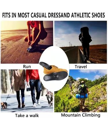 Orthotic Arch Support Shoe Inserts Insoles for Flat Feet | Plantar Fasciitis Relief for Men and Women | 2 Pairs (M Men 7.5-9 / Women 9-10.5) - Buy Online on GoSupps.com