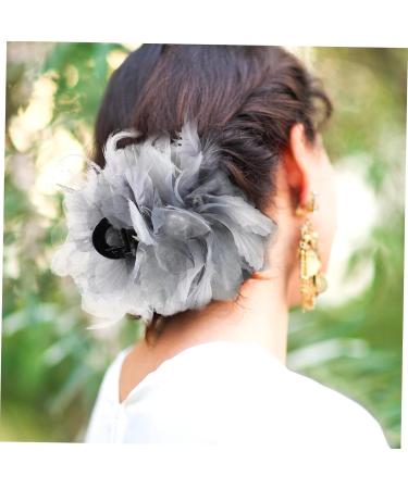 Pearls Organza Flowers Hair Clip Hair Accessories Hair Pin Hair Clips Tiara Beads Hair Clips Hair Clips For Women Metal Bridal Feather Clip On Back Of - Buy Online on GoSupps.com