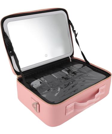 Travel Make-Up Bag with Illuminated Mirror | Waterproof Cosmetic Organizer for Women - Buy Online on GoSupps.com