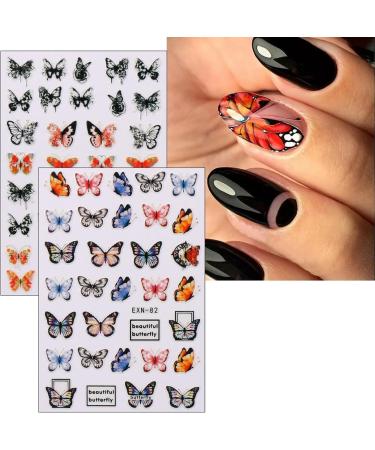 JMEOWIO 12 Sheets Spring Flower Nail Art Stickers Decals Self-Adhesive Summer Colorful Floral Nail Supplies Nail Art Design Decoration Accessories - Buy Online on GoSupps.com