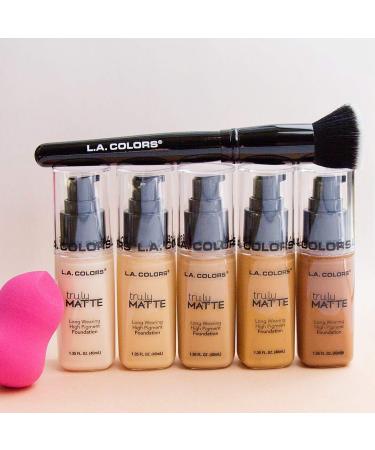 L.A. COLORS Truly Matte Foundation Nude 1.35 Fl. Oz. - Long-lasting Matte Finish for Flawless Look - Buy Online on GoSupps.com