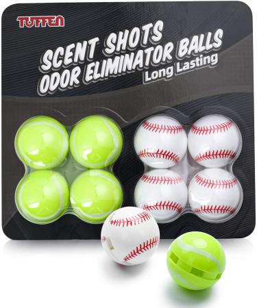 Tuffen Shoe Deodorizer Balls for Sneaker Lockers Gym Bags - 8 Pack - Odor Eliminator Scent Balls White/Green 8 Count (Pack of 1) - Buy Online on GoSupps.com