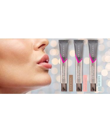 VASANTI Lip Plumper Hyaluronic Boost - Glossy Paraben-Free Lip Enhancer | Hydrating, Softening, Volumizing Formula (KISS ME QUICK - Clear) - Buy Online on GoSupps.com