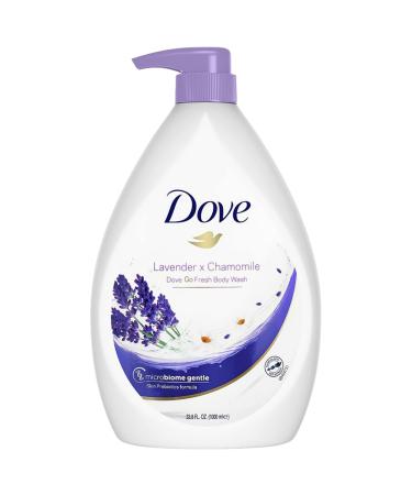 Dove Go Fresh Shower Gel Body Wash  Lavender and Chamomile  33.8 Ounce Pump Bottle