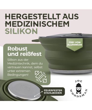 JOE WOODSMAN Foldable Camping Cookware - Lightweight, Space Saving for Outdoor, Hiking, Backpacking, Trekking & Travel  - Buy Online on GoSupps.com